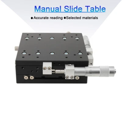 XY Linear Stage Manual Precision Linear Stage 125x125mm Sliding Table 2-Axis