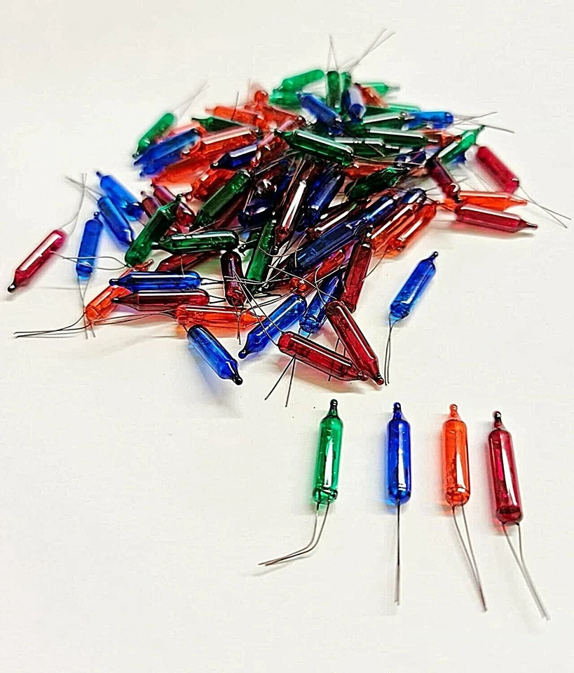 5 PZ LAMPADA PISELLINO 3,5 V LUCI BIANCO BLU ARANCIO VERDE VIOLA NATALE PRESEPE