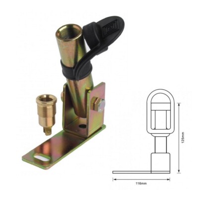 Halter Rundumleuchte 12V / 24V Halterung drehbar für Warnleuchte LKW DIN-Buchse