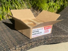 Smoke and Slice 12 Lb 6 In. Kiln Dried Oak Wood Splits For Smoking, Pizza, BBQ