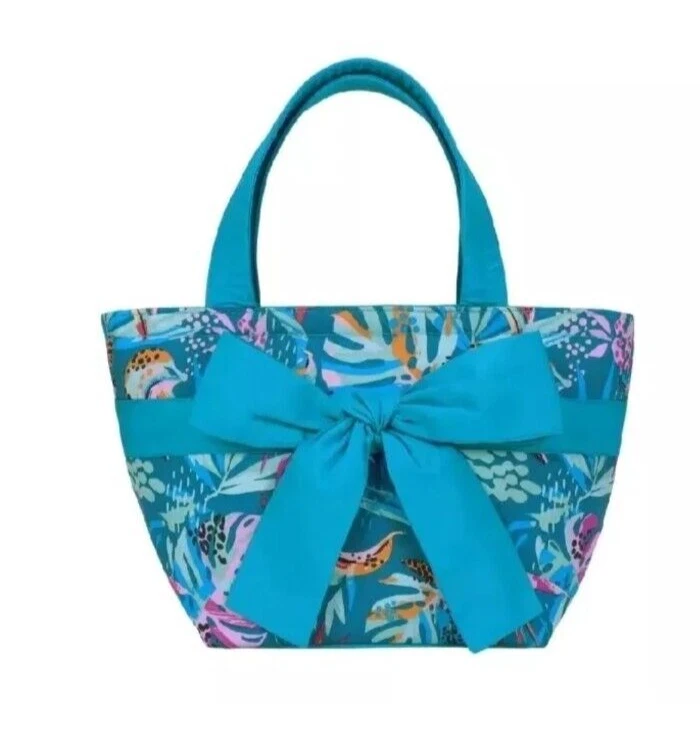 Bolso de hombro floral para mujer Bolso de mano de algodón con cremallera, asas dobles, ligero Foto 2 de 4