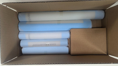 Cook's Essentials Set of 5 Silicone Baking Mats AQUA BLUE Oven Safe 450º F