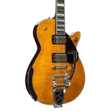 Gretsch G6134tfm-nh Nigel Hendroff Signature Penguin, Ebony - Amber Flame