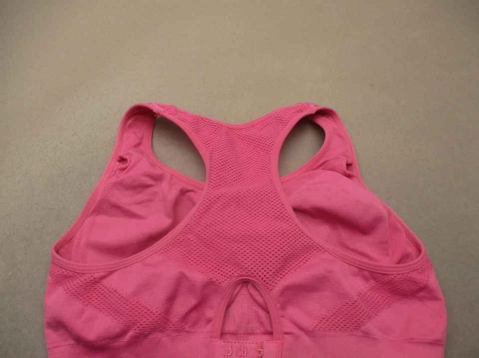 Sujetador deportivo MARIKA talla M para mujer rosa forrado de malla inalámbrico para corredor espalda 7Q Foto 4 de 4