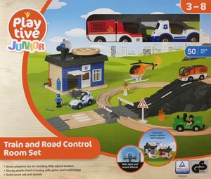 train and road control room set