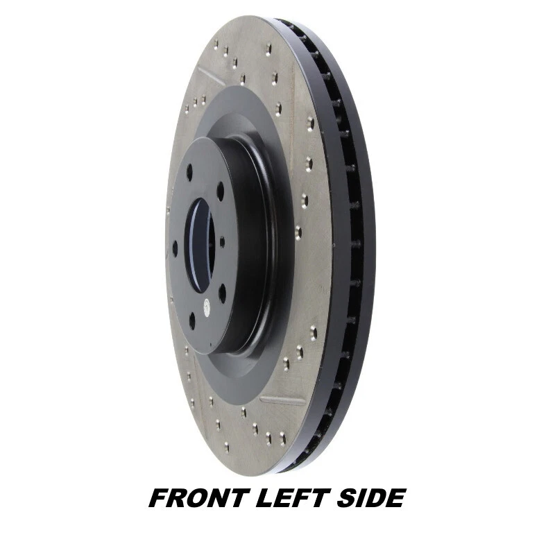 Rotor de freno delantero izquierdo StopTech Sport perforado y ranurado para Nissan Altima 05-06 Foto 3 de 4