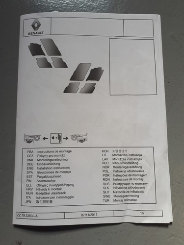 4 Alfombrillas Originales Renault Clio V (2019-2024) RS Line 8201711354 - Picture 8 of 9