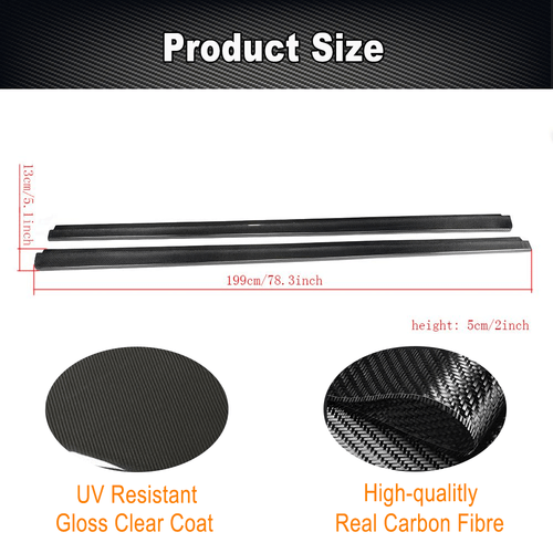 Carbon Seitenschweller Sideskirts für Mercedes Benz C-Klasse W204 C63 08-14 - Bild 7 von 11