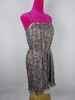 Kleid Dry Lake NEU Gr. S 36 (XS/34) Paisley Plisseekleid Faltenkleid elegant