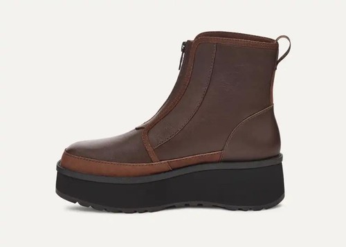 Bota impermeable UGG Cityfunc para mujer con cremallera de cedro quemado, nueva con embalaje original - Imagen 3 de 5
