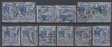 AUSTRALIA VICTORIA 1896/9 2½d. BLUE (x12) (ID:131/D41415)
