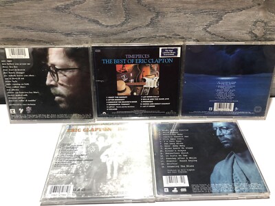 Eric Clapton CD Lot of 5 Pilgrim, Reptile, Unplugged, Best Of