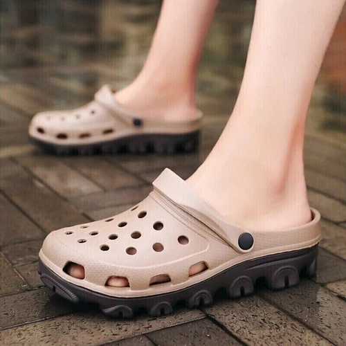 Men's Slip-On Garden Mules Clogs Sports Sandals Beach Water Slippers - Picture 7 of 33
