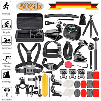 50 IN 1 ACTION KAMERA ZUBEHÖR KIT SET HALTERUNG FÜR GOPRO HERO 9 8 MAX 7 6 5 4