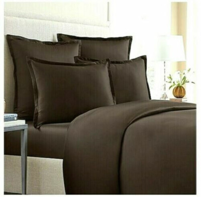 Wamsutta Chocolate Standard Sham 100% Egyptian 620 Thread Count Cotton Dorm Room