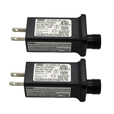 2 PCS 8 Mode Light LED Transformer 30V LED Controller Class 2 Power Supply,Tr...