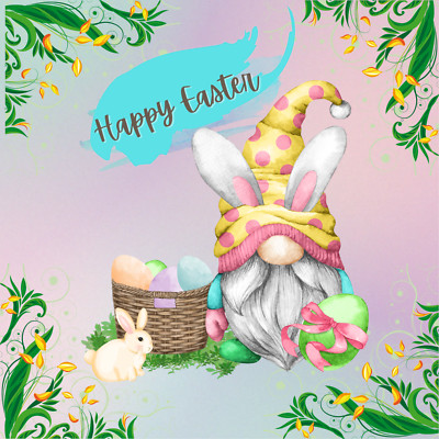 Happy Easter Gnome Sign or Door Hanger