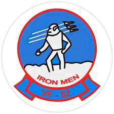 VF-82 'Fighting Fools' Bumper Sticker Military Vinyl Soldier Decal 5"