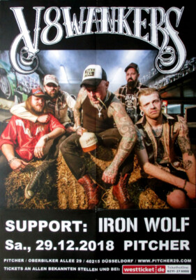 V8WANKERS - 2018 - Plakat - In Concert Tour - Poster - Düsseldorf