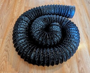 4-Inch Diameter Aluminium Ducting, 8-Feet Long, Ventilation With 2 Clamp Clamps