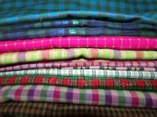 HOMESPUN or WOVEN Plaid checks Cotton quilt FABRIC U-Pick SEE INFO 1/2 yd BTHY