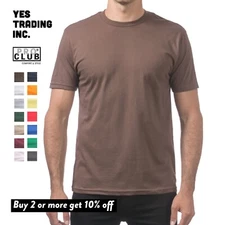 PROCLUB MENS COMFORT SHORT SLEEVE T SHIRTS PRO CLUB CASUAL COTTON T SHIRT S-5XL