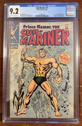 Sub-Mariner #1 CGC 9.2 Origins Of Sub-Mariner Retold (Marvel Comics 1968)