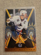 1997-98 Pacific Omega Stick Handle Laser Cut 1:145 Packs Mark Messier Canucks