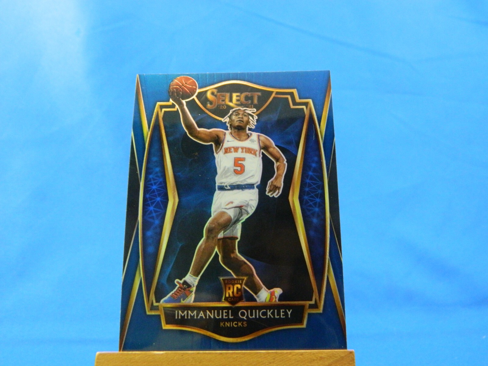 Immanuel Quickley Select 2020-21 Premier Level RC Rookie Blue Prizm