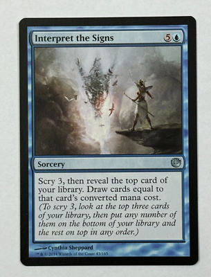 MTG Magic The Gathering NYX Journey Into NYX Interpret the Signs - Uncommon