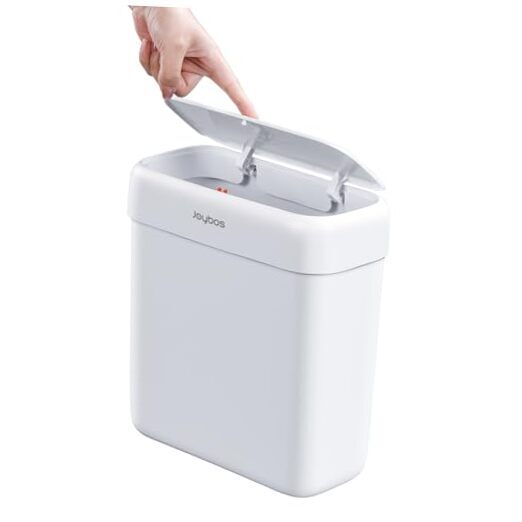 Small 2.6-Gallon Press-Top Trash Can with Lid-image