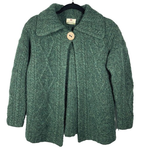 Châle Pull En Pure Laine Carraig Donn - Taille OSFA, Tricot Câble, Occasion Très Bon état