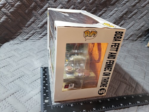 Daniel Logan Signed Star Wars Boba Fett And Fennec On Throne 486 Funko Pop! (PA) - Picture 9 of 17