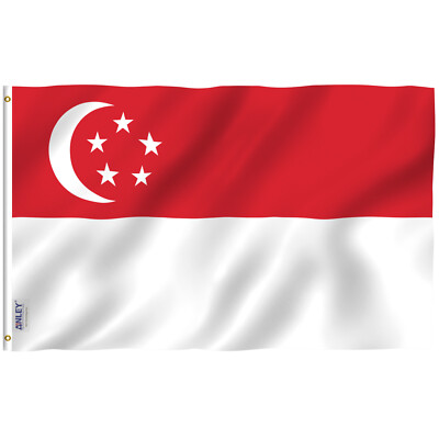Anley Fly Breeze 3x5 Feet Singapore Flag - Singaporean Flags Polyester