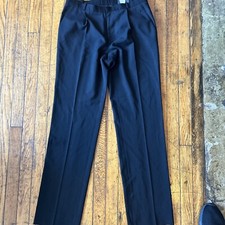 GIANNI VERSACE Gray Wool Men’s Pants Flat Front Eu 48