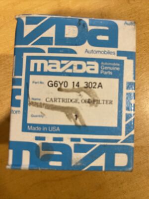 Mazda Oil Filter G6Y0-14-302A Sealed Box  NOS