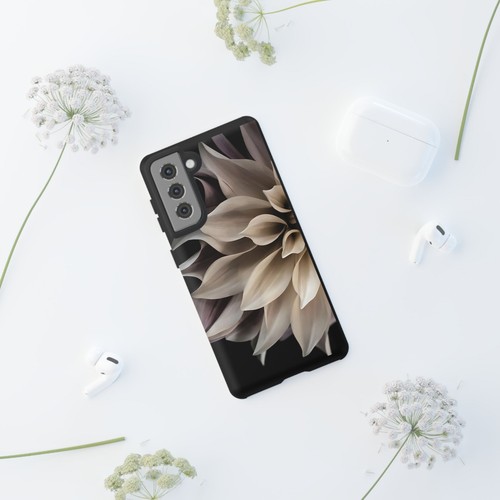 Tough Case For iPhone, Samsung Galaxy, Pixel, Cream Dahlia Flower Print - 第 201/223 張圖片