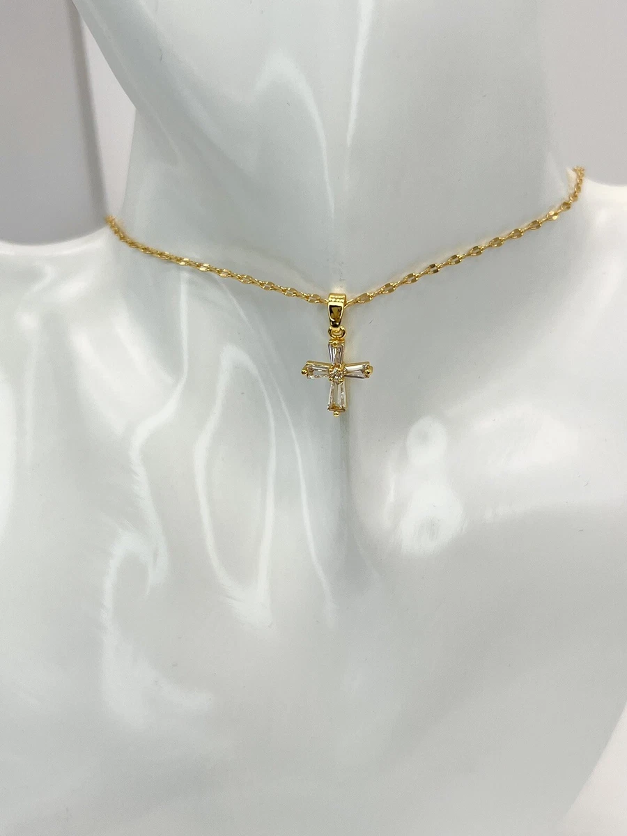 Engraved Shell Lines Chain Necklace Gold Vermeil - AVILIO DEMI FINE  JEWELLERY