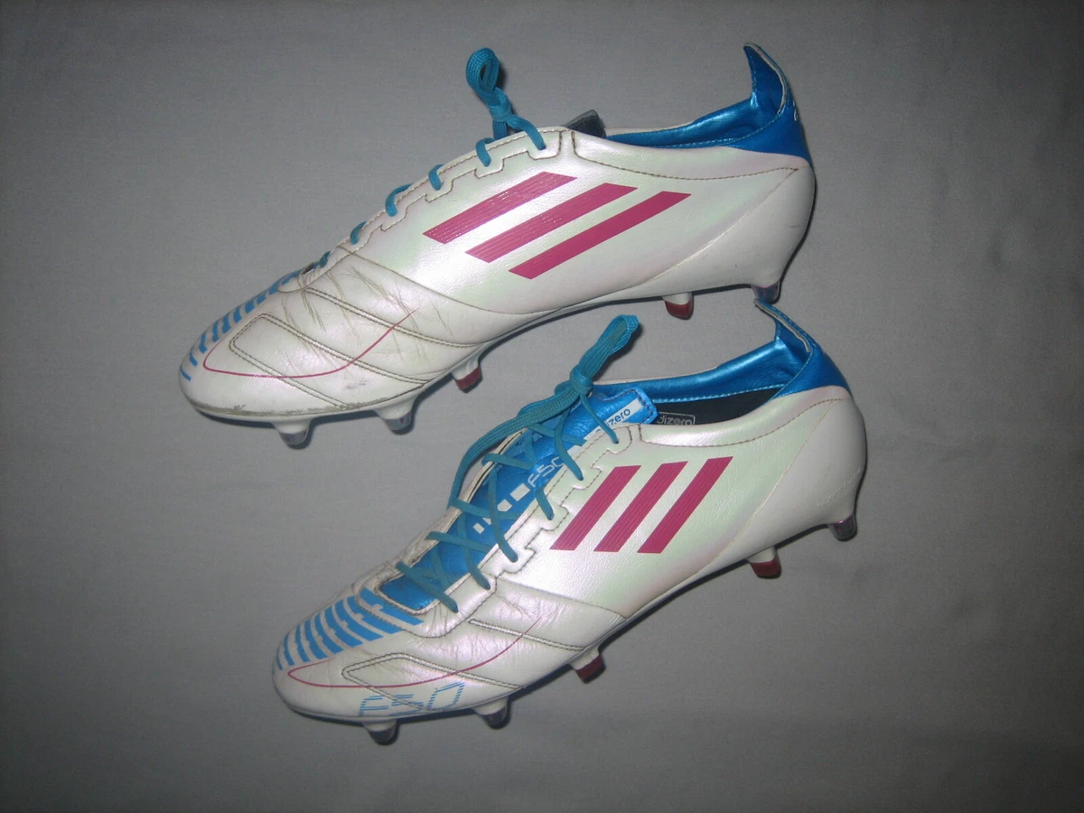 de fútbol adidas F50 adizero blancas/rosa/cian sg MUY RARAS SPRINTFRAME REINO UNIDO 10 | eBay