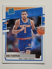 2020-21 Donruss Rated Rookie Obi Toppin #229 Knicks NBA Card RC. rookie card picture
