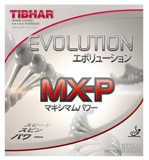 TIBHAR Evolution MX-P Table Tennis Rubbers Pimple Geometry Black/Red 2.1mm