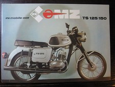 BROCHURE PROSPECTUS CATALOGUE  MOTO 1983  MZ TS 125 / 150