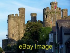Photo 6x4 Conwy Castle and houses on riverside  c2007