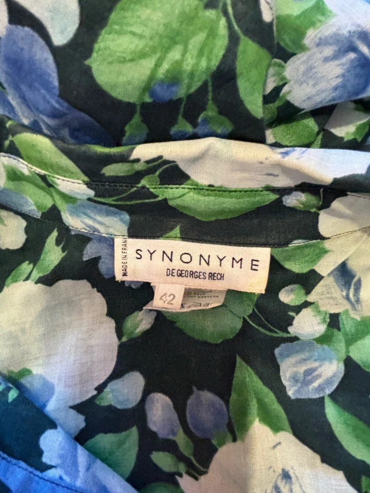 SYNONYME DE GEORGES RECH  chemisier sans manche vintage  taille  42 - Photo 4/4