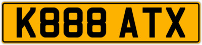KATE X KATIE KATHY KATY KATEY KAT PRIVATE REGISTRATION CAR NUMBER PLATE K888 ATX
