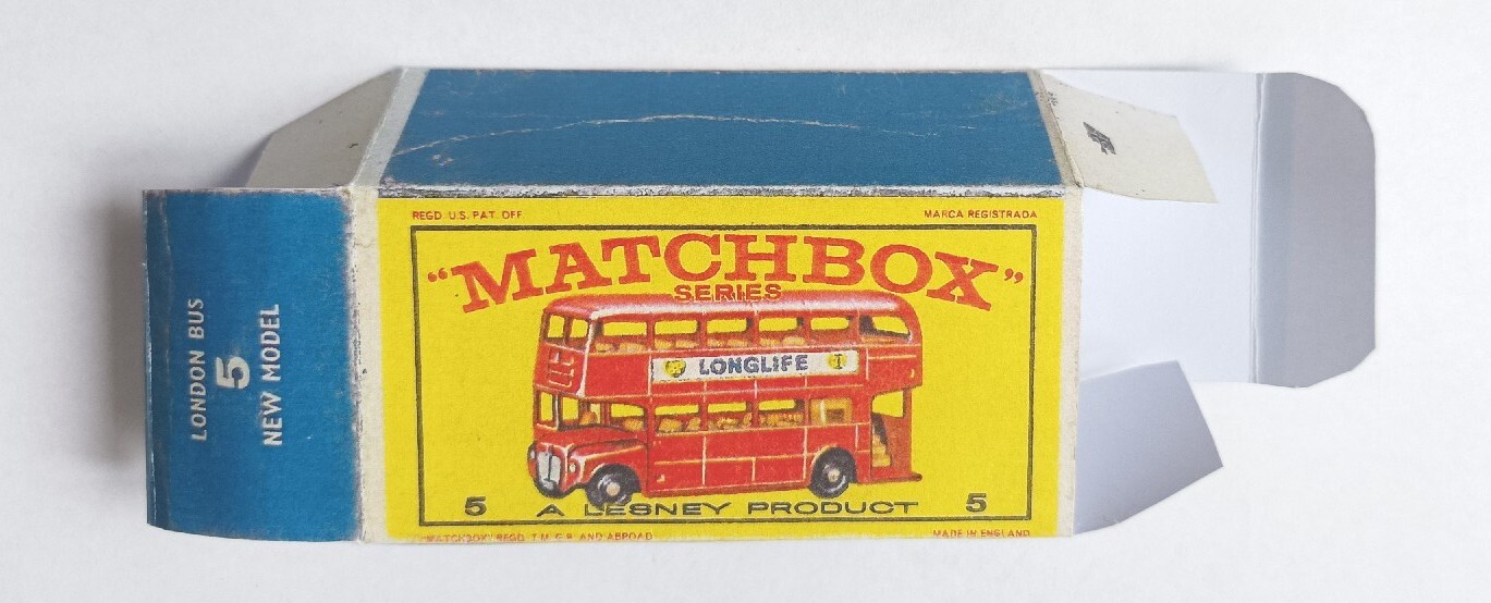 Matchbox RW 5d 1150 London Routemaster Bus Longlife Repro E Box Lesney