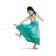 Dance Pre-Owned Costume Weissman 11236 Small Adult Teal Jazz