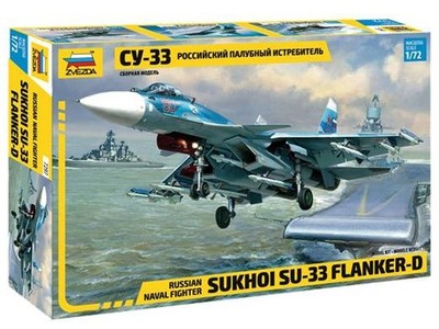 Zvezda 7297 - 1/72 Russian Naval Fighter Sukhoi Su-33 Flanker D- Neu