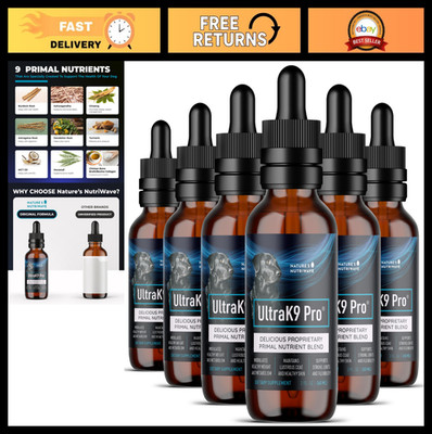 All-in-One Dog Drops - 9 Nutrient Formula, 2oz, 6 Month Supply - Easy Daily Dose