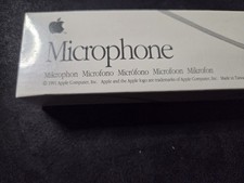 Apple Mac Computer Microphone Original Box 1991 Vintage VTG